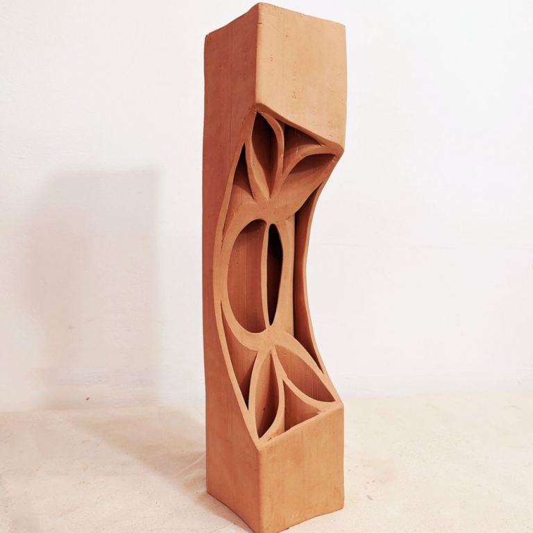 Anisa Nachett_Breezle_2023_Earthernware_8.5 x 8.5 x 40cm - Anisa Nachett