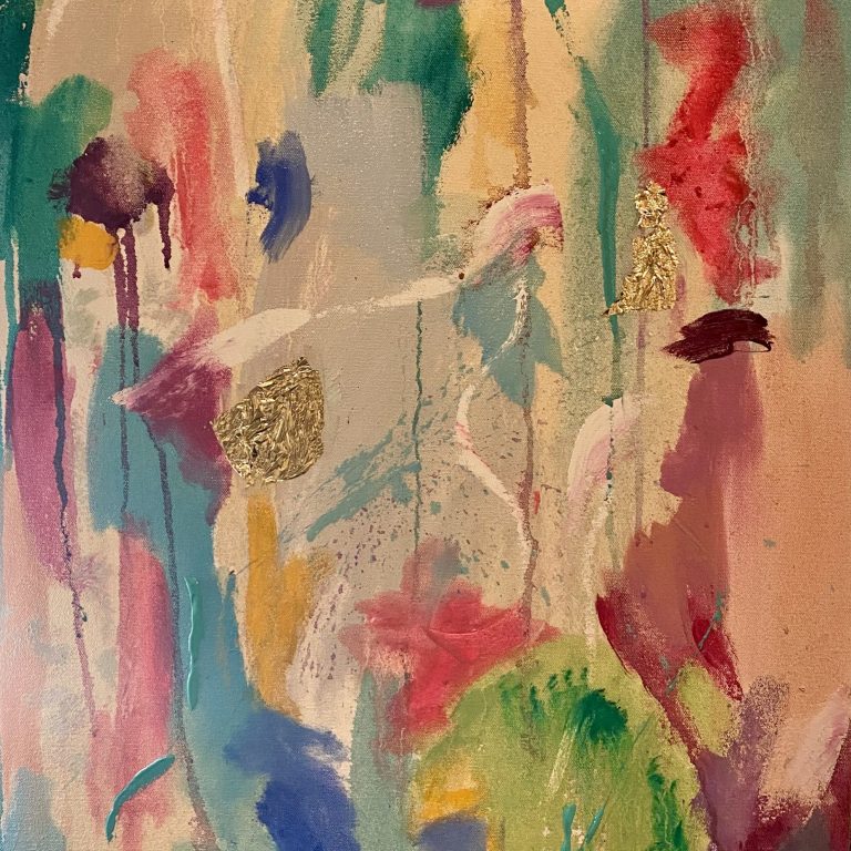 Copy of INDIAN OCEAN_2025_oil,acrylic,oil stick,gold leaf on canvas_60cmx40cm - Sofia (yoga)