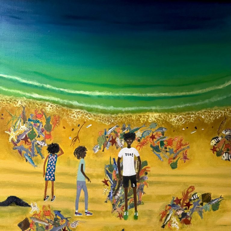 The Fish Have Left the Sea - oil on linen 80x60 cm